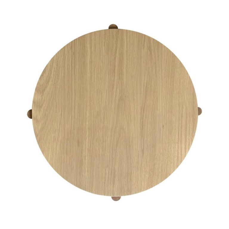 Cara Round Coffee Table - Oak