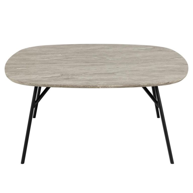 Caracas Coffee Table - Square - Grey Marble