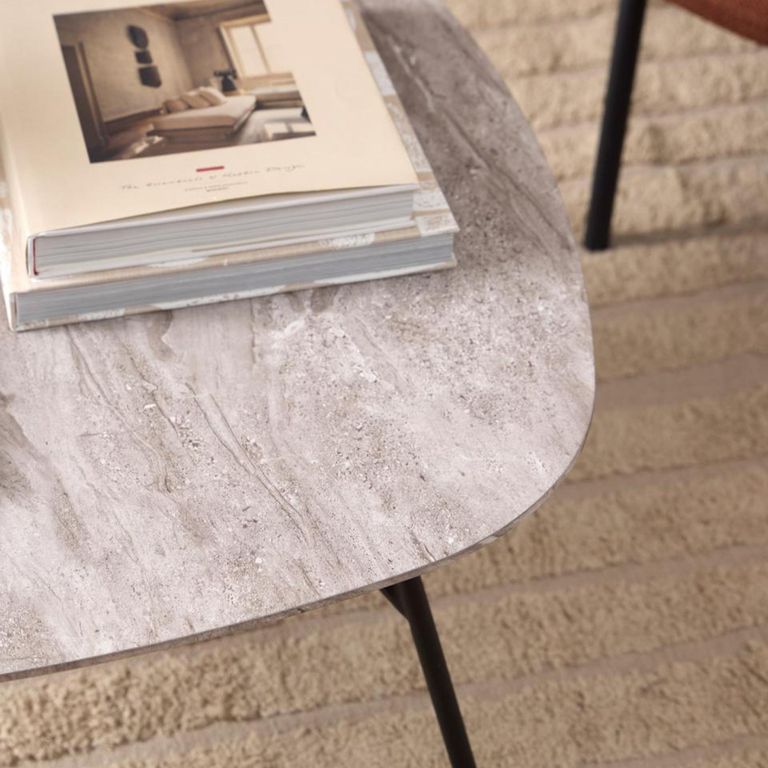 Caracas Coffee Table - Square - Grey Marble