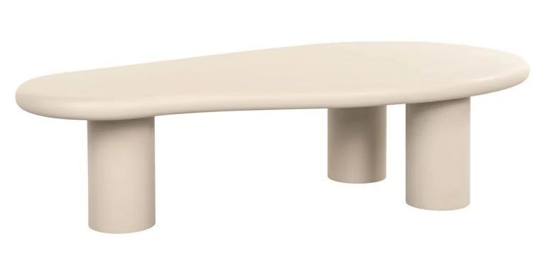 Clayton Lime Plaster Abstract Coffee Table