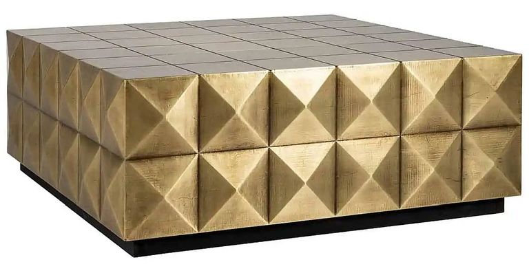 Collada Brass Cladded Square Coffee Table