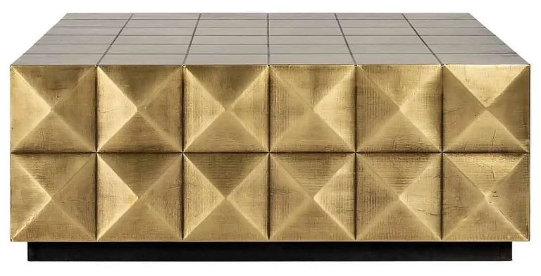 Collada Brass Cladded Square Coffee Table