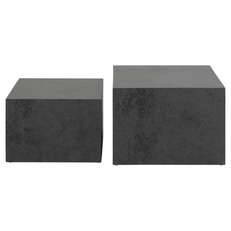 Dice Coffee Table - Square - Black Ocean - Set of 2