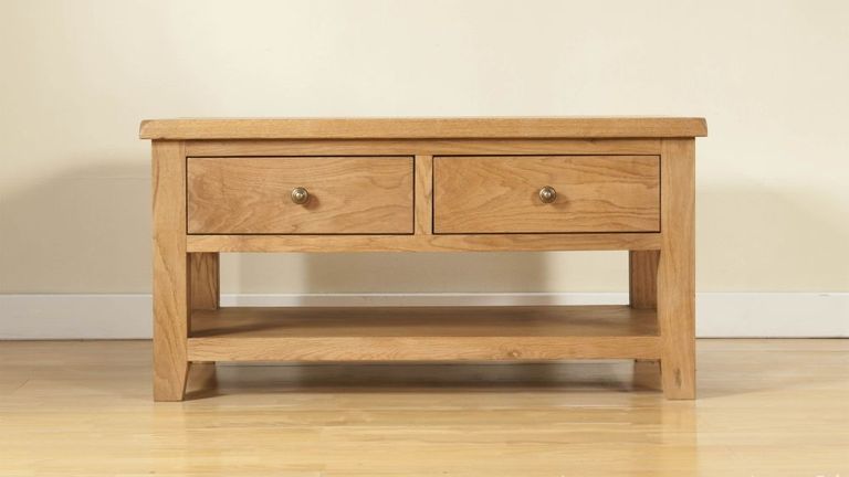 Dorset Coffee Table - 2 Drawer - Oak