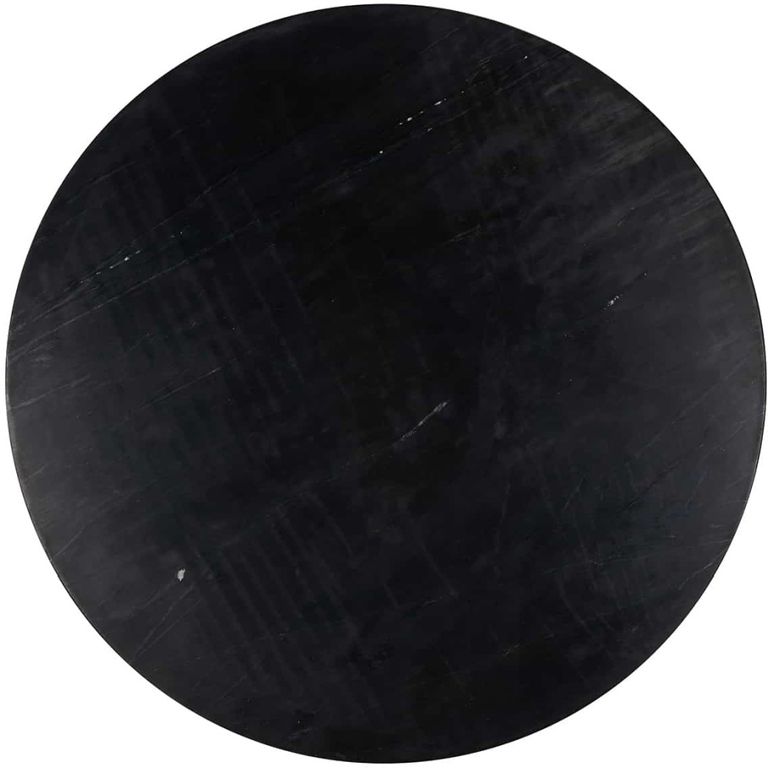 Ironville Brass Ribbed Round Coffee Table