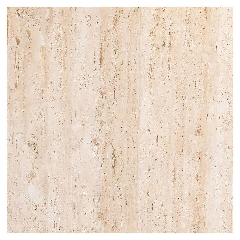 La Cantera Travertine Beige 2 Tier Square Coffee Tables