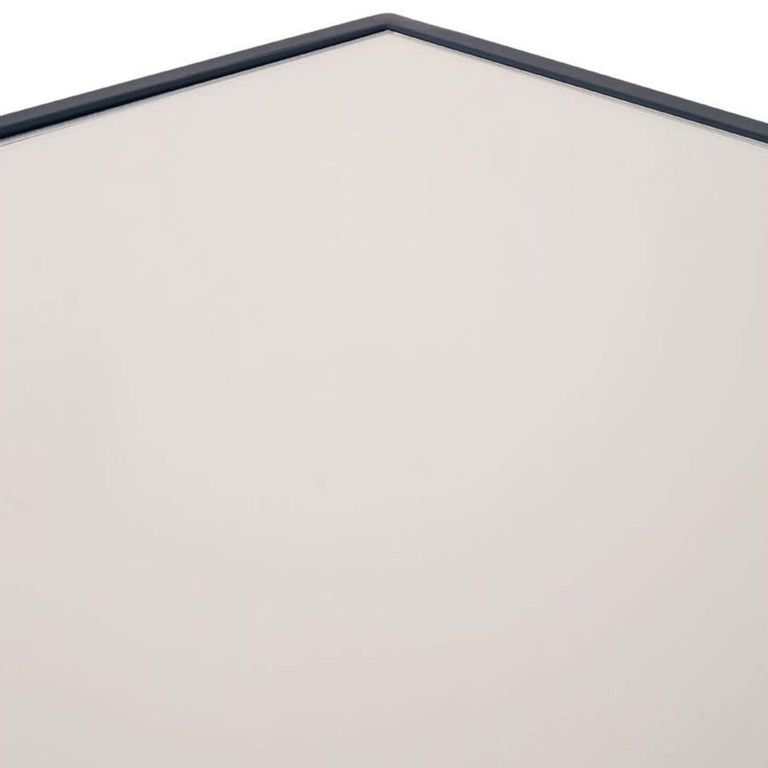 Logan Coffee Table - Mirrored with Black Metal