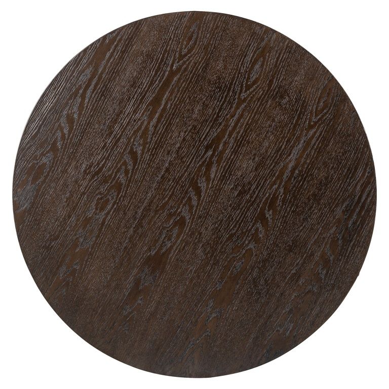 Luxor Brushed Brass Ribbed Small Round Coffee Table