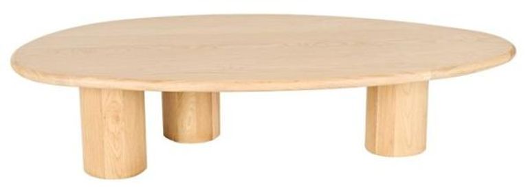 Oakley Natural Oak Curved Coffee Table