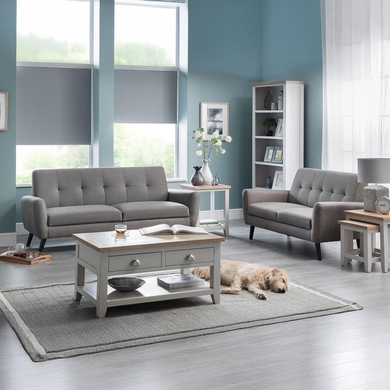 Richmond Coffee Table - 2 Drawer - Grey