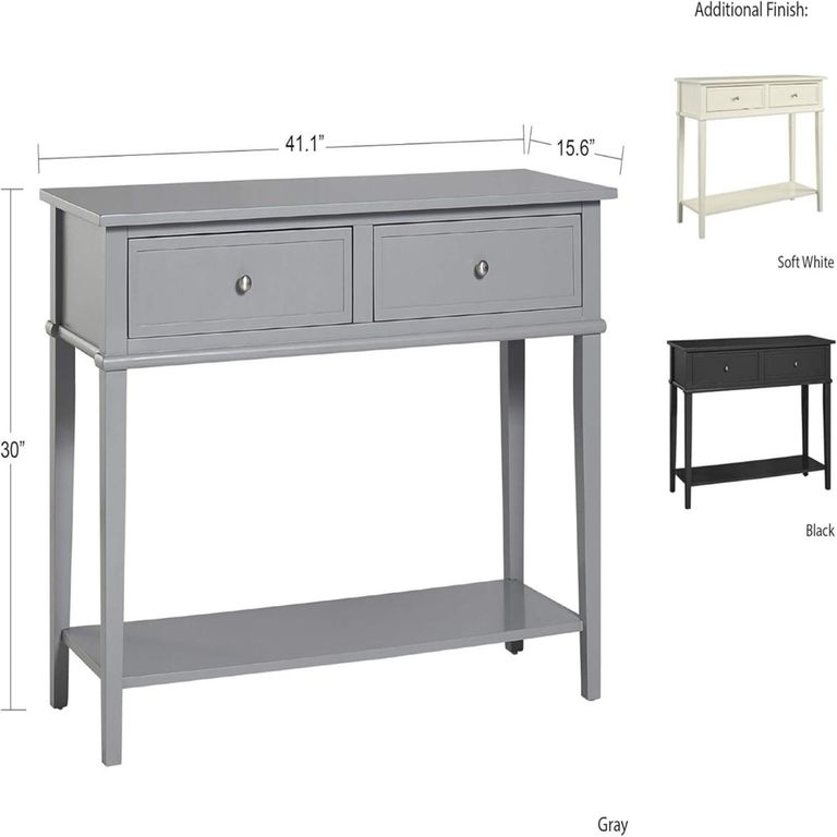 Franklin Console Table - Black - 7918872COMUK