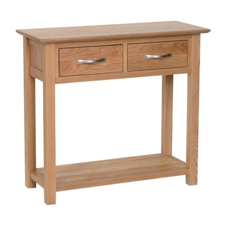 Nimbus Console Table - 2 Drawer - Oak