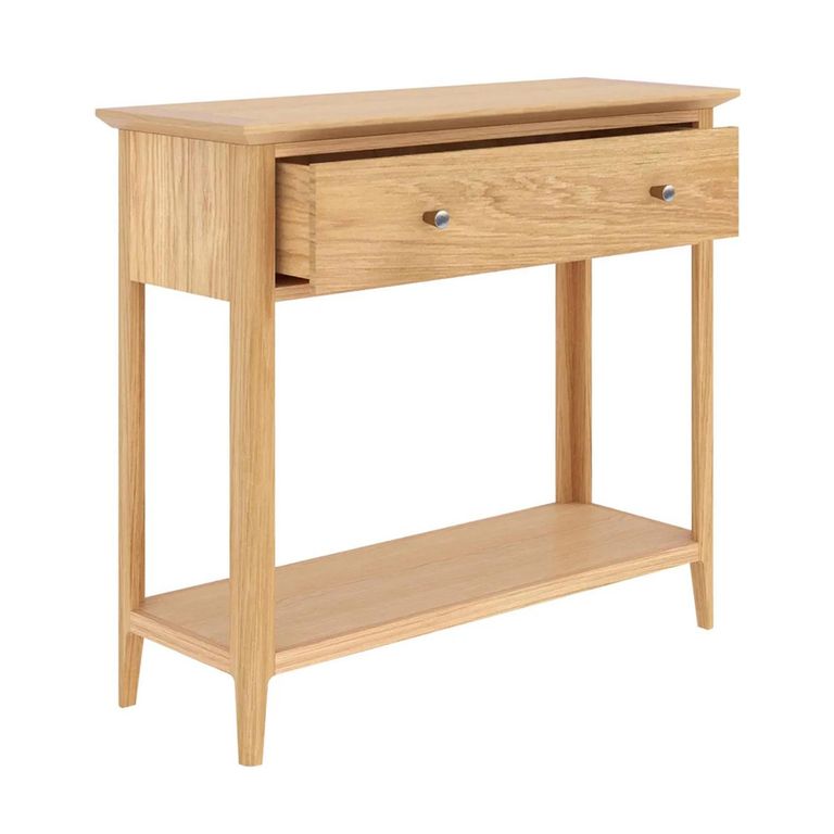 Selene Oak 1 Drawer Console Table