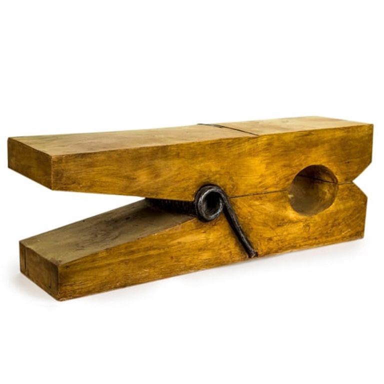 Clearance - Mcgowan Rutherford Stool Table - Giant Wooden - Clothes Peg - A465