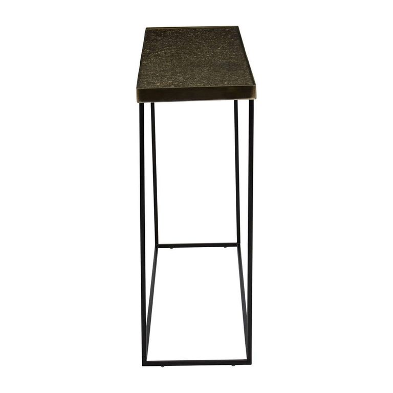 Akola Console Table - Glass and Gold