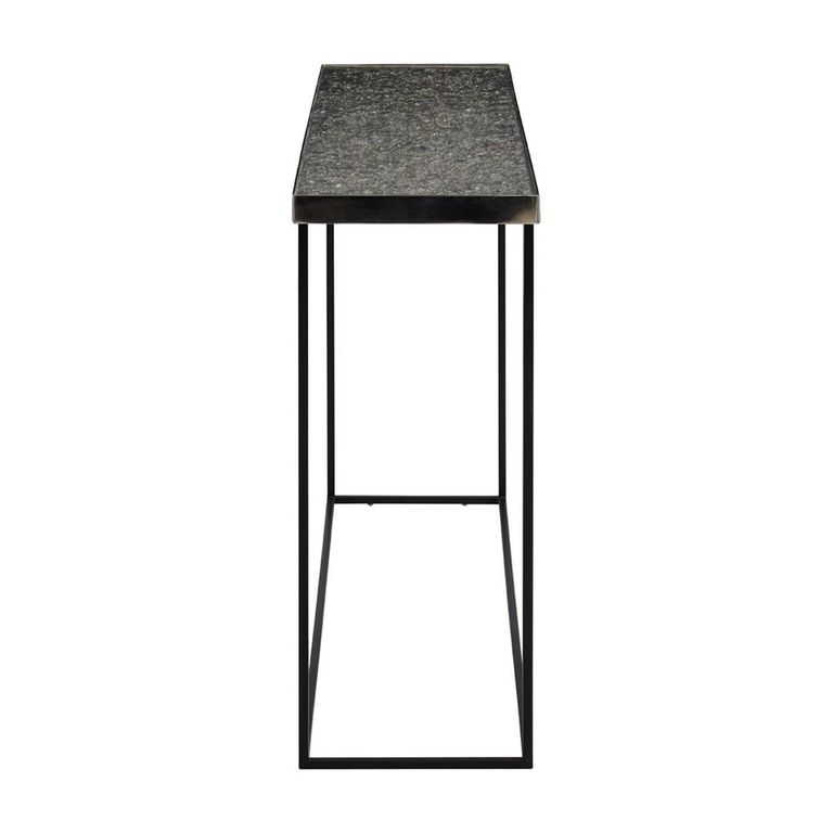 Akola Console Table - Glass and Silver