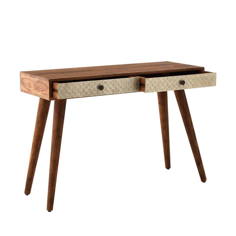 Boho Console Table - 2 Drawer - Mango Wood