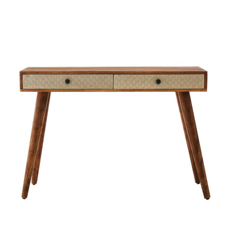 Boho Console Table - 2 Drawer - Mango Wood