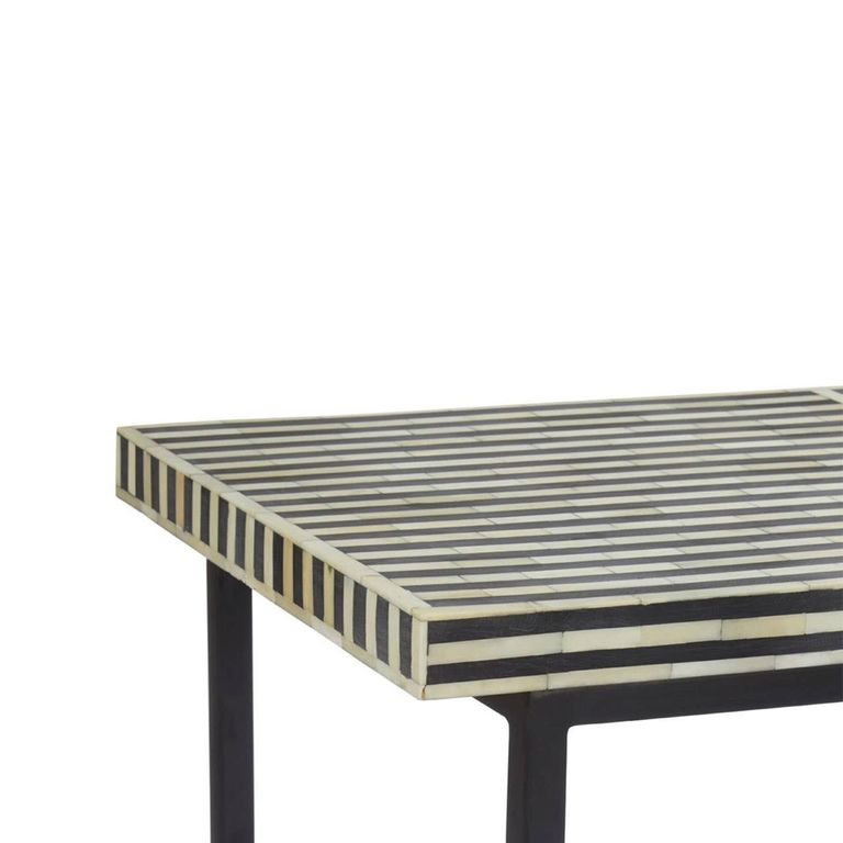 Boho Console Table - Black Bone Inlay - 120cm
