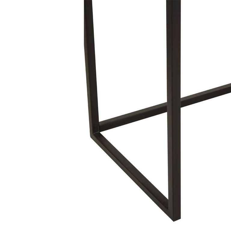 Fusion Console Table - 2 Drawer - Black and White Bone Inlay