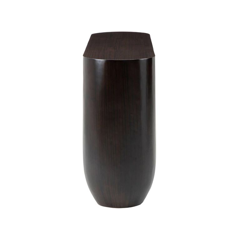 Gabelle Console Table - Oval - Dark Bamboo Wood
