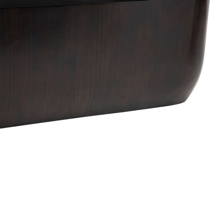 Gabelle Console Table - Oval - Dark Bamboo Wood