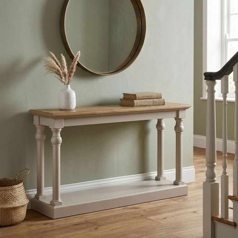 Chateau Console Table - 160cm - Grey Painted - Pine