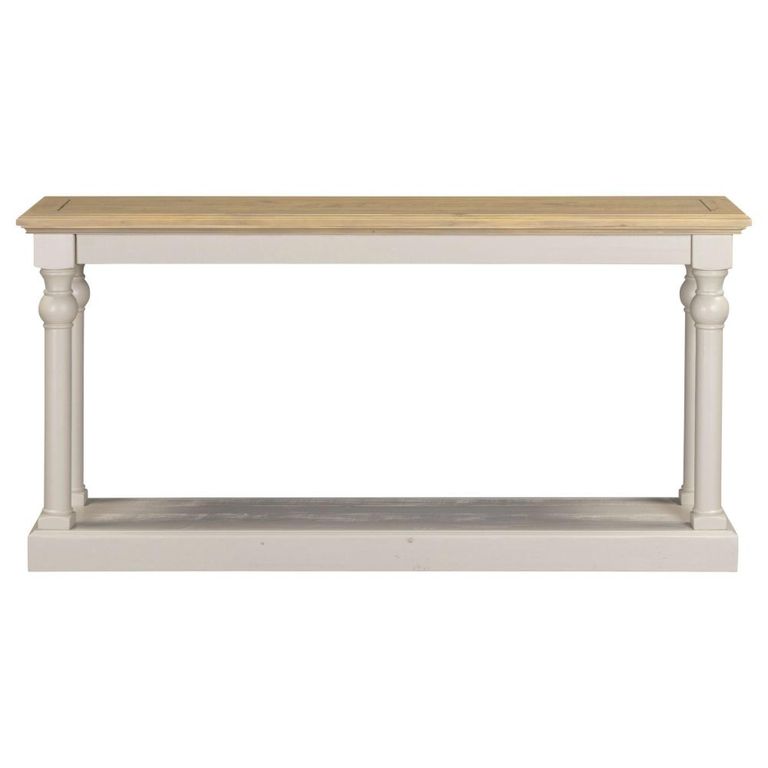 Chateau Console Table - 160cm - Grey Painted - Pine