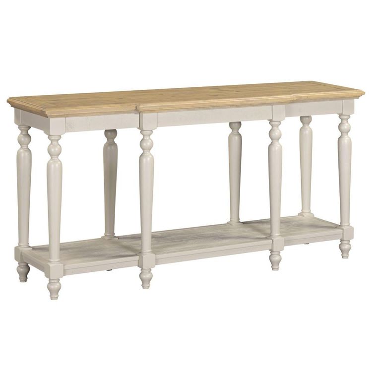 Chateau Console Table - 165cm - Grey Painted - Pine
