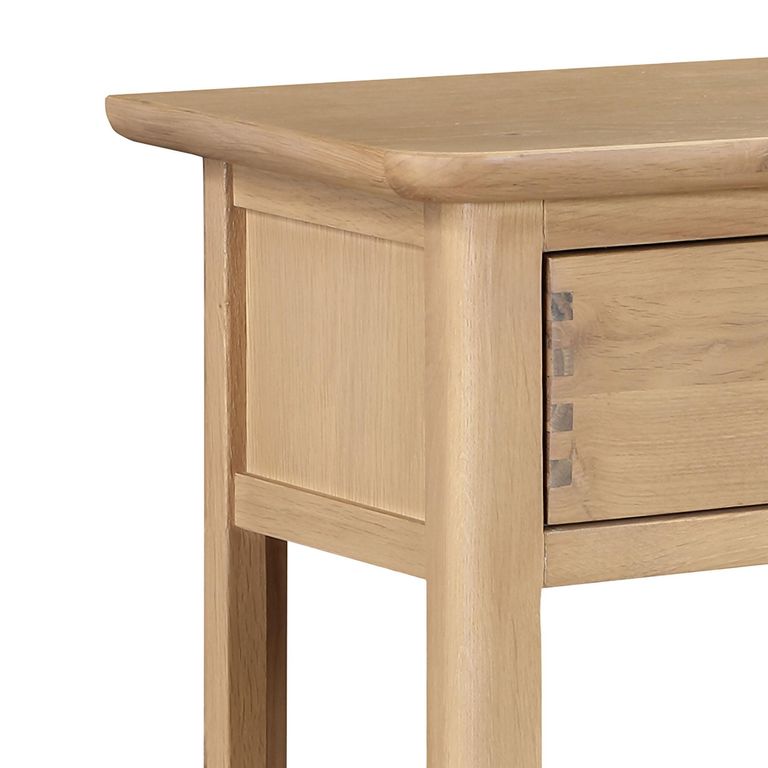 Cotswold Oak Console Table - 2 Drawer - Natural