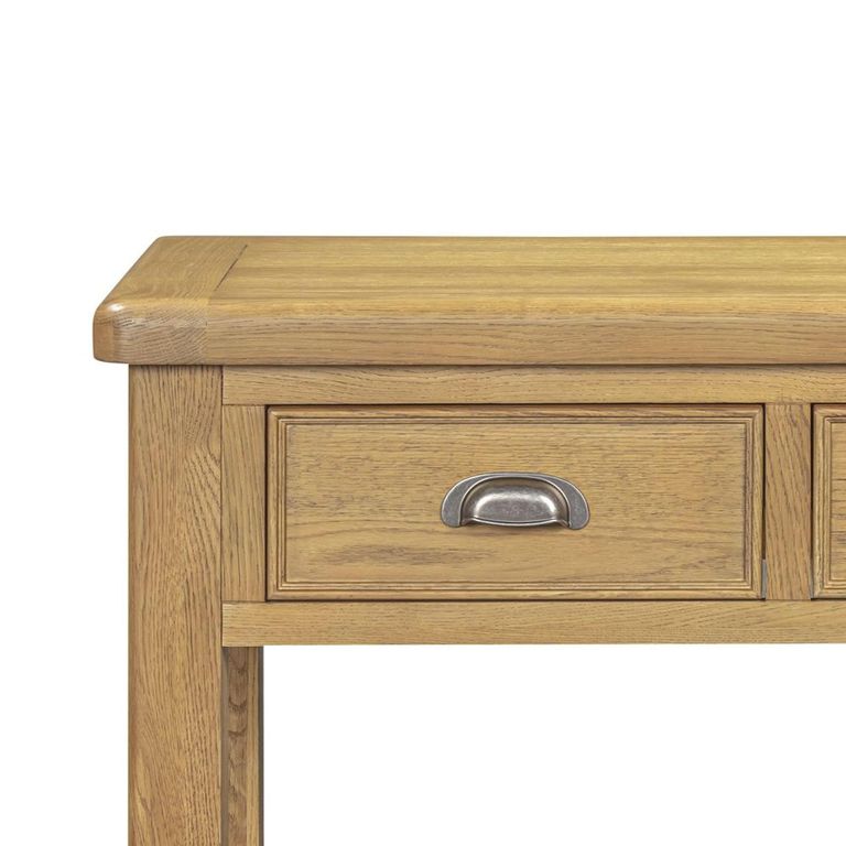Dorchester Console Table - 2 Drawer - Rustic Oak