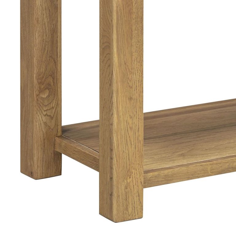 Dorchester Console Table - 2 Drawer - Rustic Oak