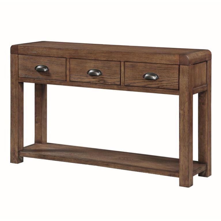 Oakridge Console Table - 3 Drawer - Dark Oak