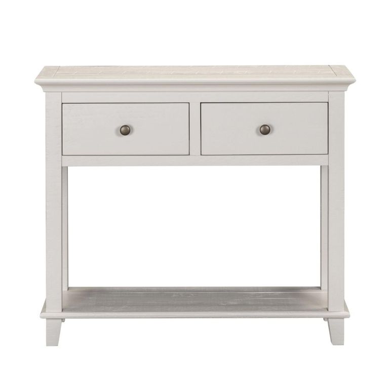 Provence Painted Console Table - 2 Drawer - Truffle
