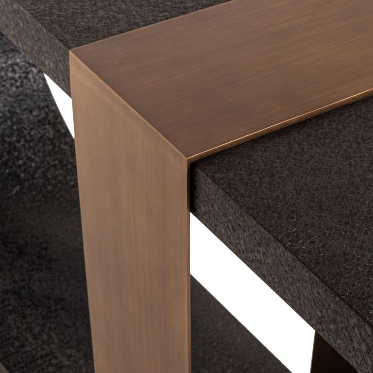 Bazel Console Table - Black and Gold - Metal