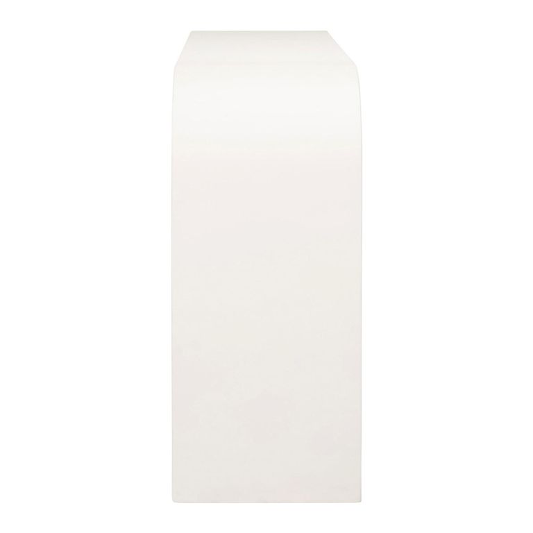 Bloomstone White Lime Plaster Console Table