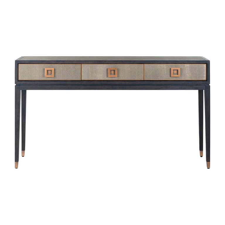 Bloomville Shagreen 3 Drawer Console Table