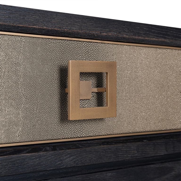 Bloomville Shagreen 3 Drawer Console Table