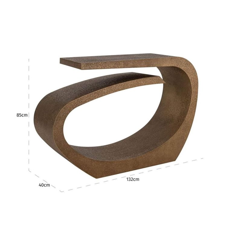 Alhambra Console Table - Brushed Gold - Metal