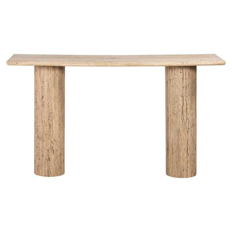Hampton Console Table - Sand - Travertine