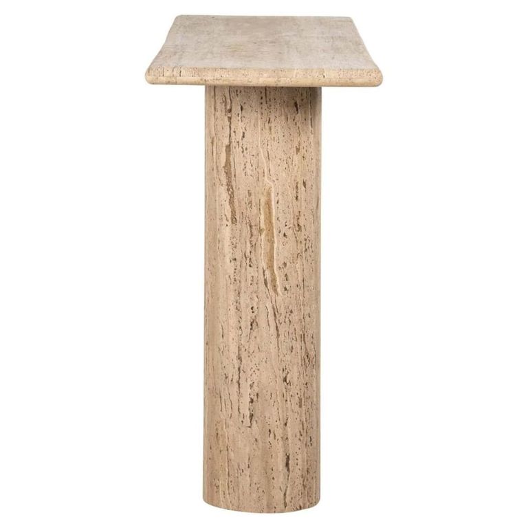 Hampton Console Table - Sand - Travertine