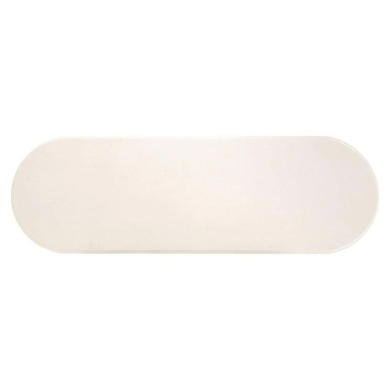 Winslow Console Table - Oval - White and Gold - Metal