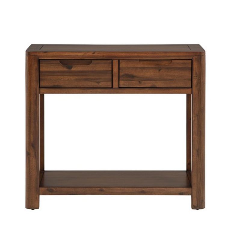 New Monterey Console Table - 2 Drawer - Walnut - Acacia Wood