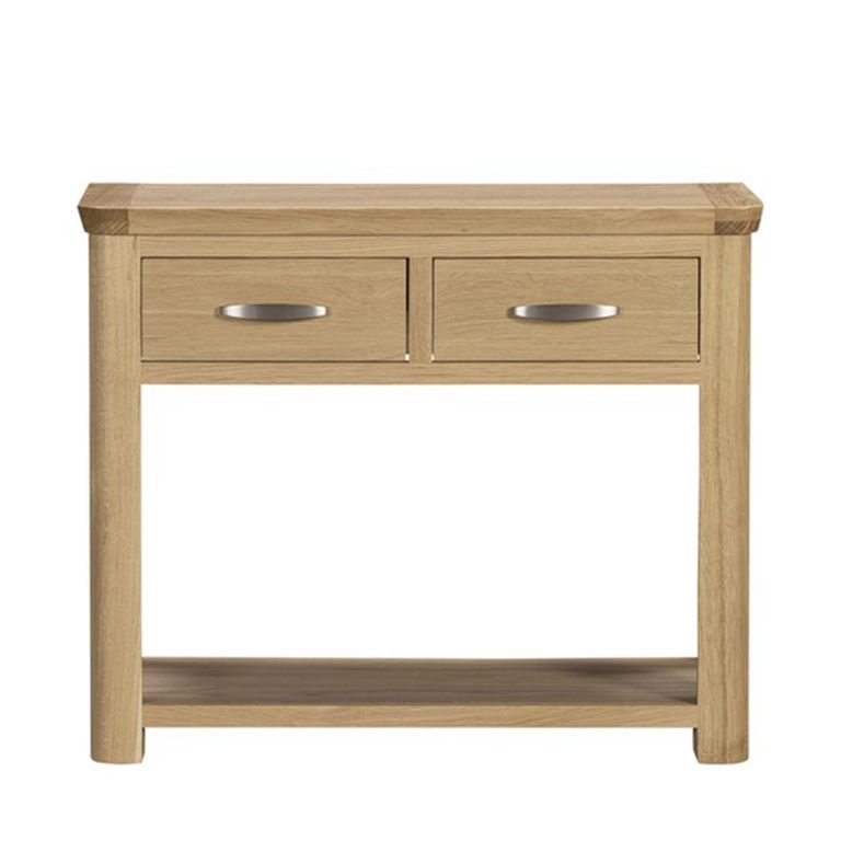 Treviso Oak Console Table - 2 Drawer