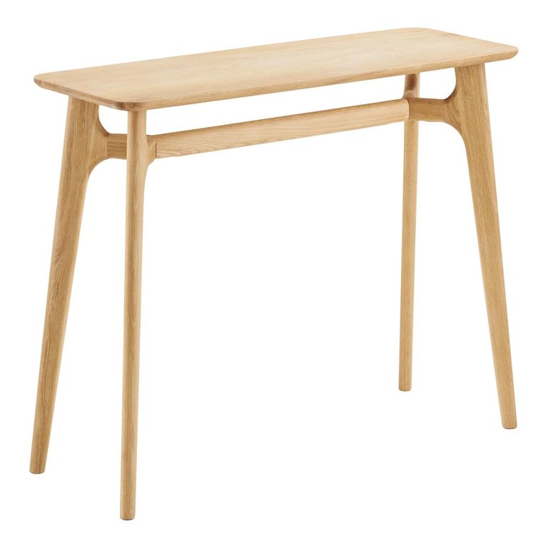 Rennes Oak Console Table - Tapered Legs - Natural