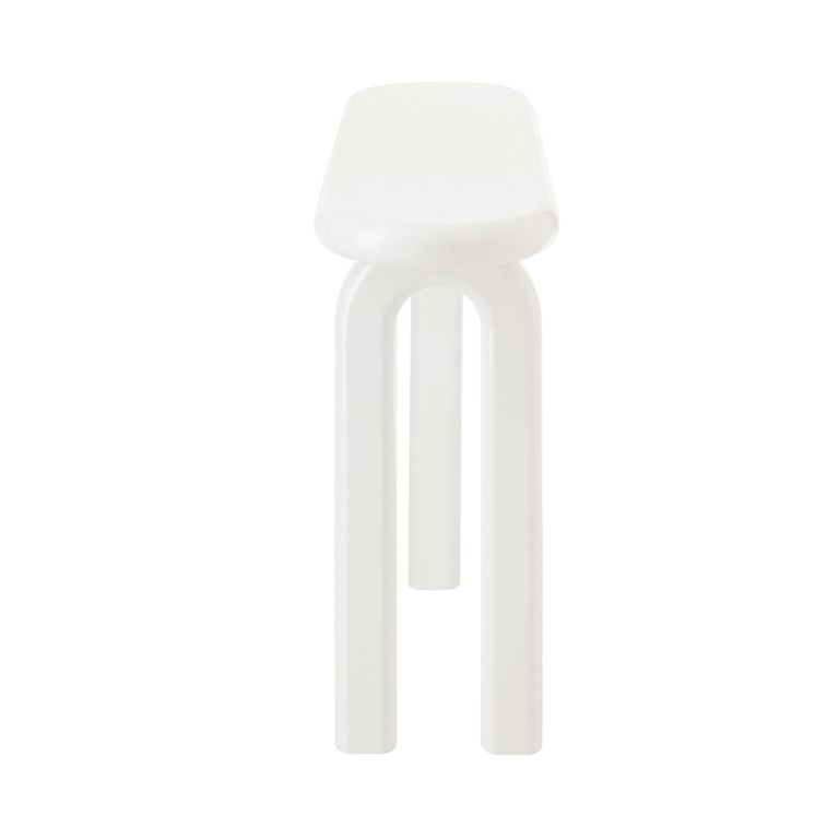 Archie Curved Console Table - Oval - U Legs - White