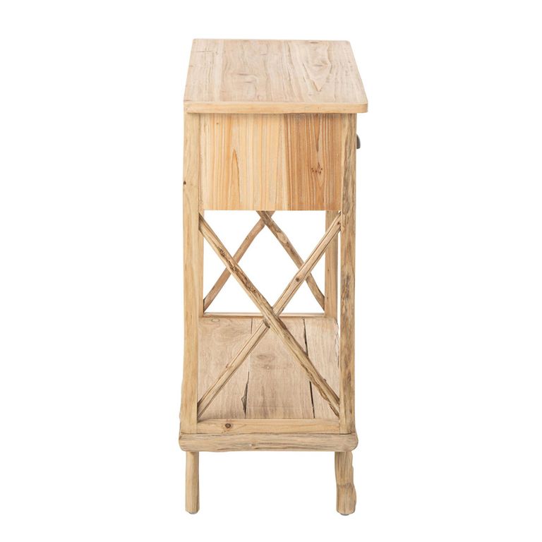 Chamonix Console Table - 3 Drawer - Natural - Fir Wood