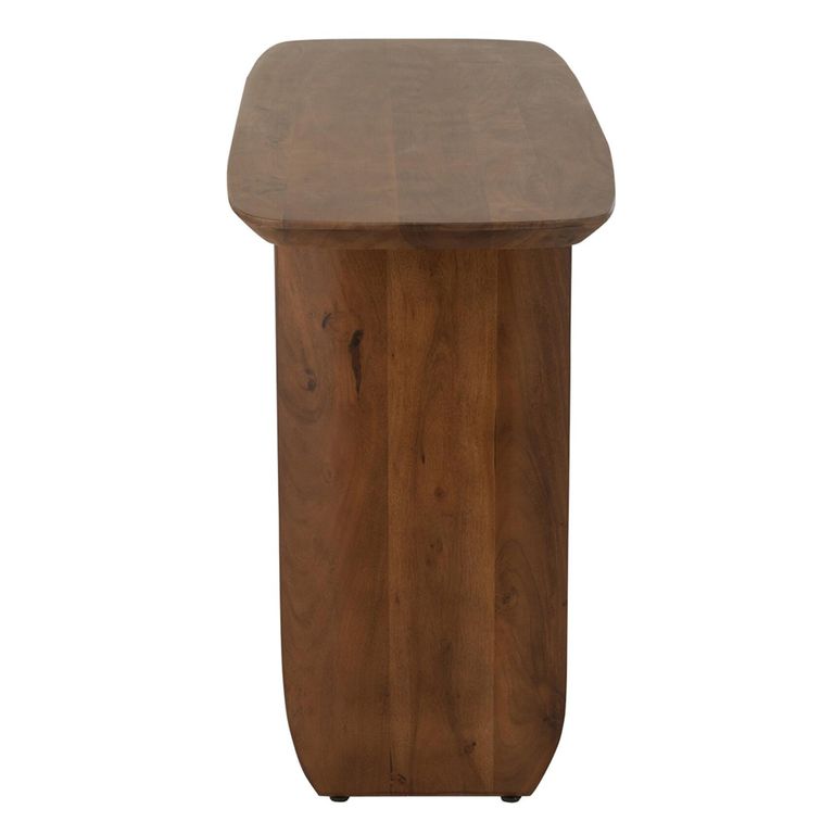 Console Table - Slim Panel Legs - Brown - Acacia Wood