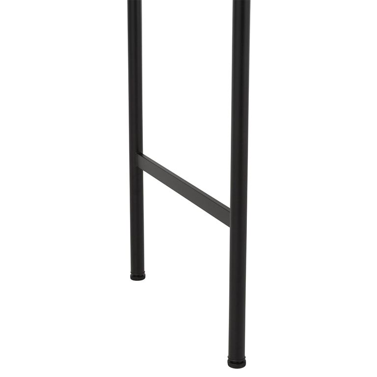 Neo Console Table - Natural and Black - Rubberwood and Metal
