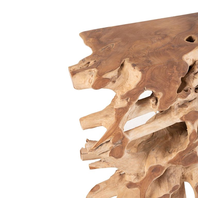 Raoul Console Table - Natural - Teak Wood